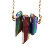 Geal Grianchloch Geansaí Necklace, le Sinc Alloy, plátáilte, unisex, il-daite, 33x60mm, Fad Thart 30 Inse, Díolta De réir PC