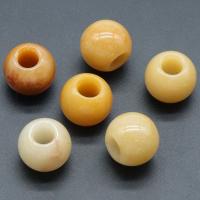 Gemstone Large Hole Bead Round polished DIY 20mm Sold By PC