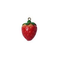 Resina-Pendant, resina, with ferro, Fragola, placcato, DIY, nessuno, 30x20mm, Venduto da PC