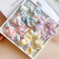 Hair Scrunchies Cloth handmade Girl & Korean style & for woman Sold By Bag