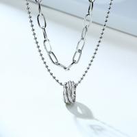 Stainless Steel Chain Sweter Naszyjnik, Stal nierdzewna 304, ze 1.97inch,2.36inch przedłużeniami łańcuszka, biżuteria moda & dla obu płci & różne style do wyboru, dostępnych więcej kolorów, sprzedane przez PC