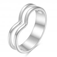 Bague en acier inoxydable, Acier inoxydable 304, normes différentes pour le choix & pour femme & creux, plus de couleurs à choisir, Taille:6-10, Vendu par PC