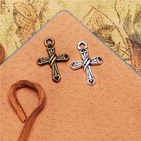 Sinkkiseos Cross Riipukset, Ylittää, päällystetty, enemmän värejä valinta, 21x14mm, Myymät PC