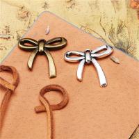 Zinklegering Hangers, Zinc Alloy, Strik, plated, meer kleuren voor de keuze, 25mm, Verkocht door PC