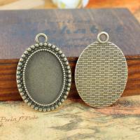 Zinc Alloy Pendant Cabochon Setting plated antique bronze color Sold By PC