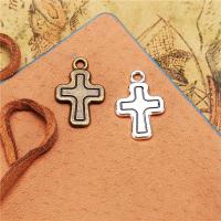 Sinkkiseos Cross Riipukset, Ylittää, päällystetty, enemmän värejä valinta, 19x8mm, Myymät PC