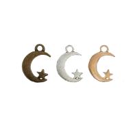 Zinklegering Hangers, Zinc Alloy, Maan en Ster, plated, meer kleuren voor de keuze, 17x11mm, Verkocht door PC