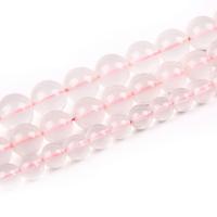 Rose Quartz Korálek, Kolo, lesklý, DIY & různé velikosti pro výběr, růžový, Prodáno za Cca 38 cm Strand