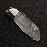 Clear Quartz Hänge, med Mässing, Oregelbunden, silver pläterad, DIY, vit, 6x30-12x45mm, Säljs av PC