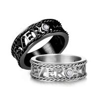 Anillo de dedo acero inoxidable del Rhinestone, aleación de zinc, Joyería & pulido & unisexo & diverso tamaño para la opción & con diamantes de imitación, más colores para la opción, libre de níquel, plomo & cadmio, Vendido por UD