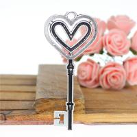 Zinc Alloy Key Pendants plated DIY nickel lead & cadmium free Sold By PC