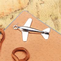 Zinc Alloy Pendler, Airplane, forgyldt, du kan DIY, flere farver til valg, nikkel, bly & cadmium fri, 33x24mm, Solgt af PC