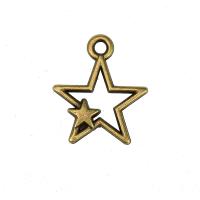 Zink Alloy Star Pendant, plated, DIY & ihålig, fler färger för val, nickel, bly och kadmium gratis, 26x22mm, Säljs av PC