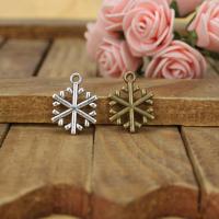 Zinc Alloy Pendants Snowflake plated DIY nickel lead & cadmium free Sold By PC