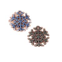 Zinc Alloy Hollow Pendler, Snowflake, forgyldt, du kan DIY & hule, flere farver til valg, nikkel, bly & cadmium fri, 20mm, Solgt af PC