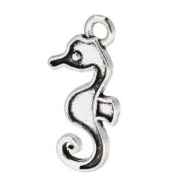 Zink Alloy Animal Hängen, Seahorse, antik silver pläterad, Unisex, silver, nickel, bly och kadmium gratis, 10x22x1mm, Hål:Ca 2mm, Säljs av KG