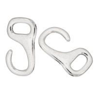 Zinklegering Hangers, Zinc Alloy, antiek zilver plated, uniseks, zilver, nikkel, lood en cadmium vrij, 17x32x3mm, Gat:Ca 5.5mm, Verkocht door KG