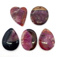 Agate Jewelry Pendants Ice Quartz Agate 5 pieces & DIY mixed colors 35x45- Sold By Set