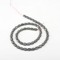 Perline in ematite non magnetico, Colonna, DIY, grigio, 5x8mm, Foro:Appross. 1mm, Venduto da filo