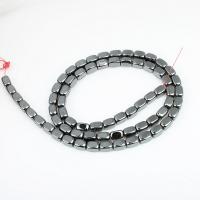 Perles hématites amagnétiques, hématite non magnétique, rectangle, DIY & normes différentes pour le choix, noire, Vendu par brin