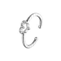 Kubisk Circonia Micro bane messing Ring, forgyldt, Micro Pave cubic zirconia & for kvinde, flere farver til valg, Solgt af PC