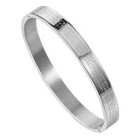 Titanium Stål Bangle, poleret, for mennesket, flere farver til valg, 64mm, Solgt af PC