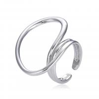 Žalvarinis Cuff Finger Ring, padengtą, Reguliuojamas & unisex, daugiau spalvų pasirinkimas, Pardavė PC