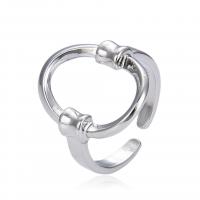 Žalvarinis Cuff Finger Ring, padengtą, Reguliuojamas & unisex, daugiau spalvų pasirinkimas, Pardavė PC