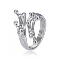 Messing Cuff fingerring, forgyldt, Justerbar & for kvinde, flere farver til valg, 20mm, Solgt af PC