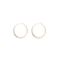 Zinc Alloy Hoop Earring, Donut, plated, Koreaanse stijl & voor vrouw, meer kleuren voor de keuze, 50mm, Verkocht door pair