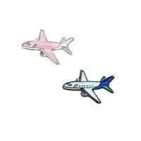 emalje broche, Zinc Alloy, Airplane, forgyldt, Unisex, flere farver til valg, nikkel, bly & cadmium fri, 29x22mm, 10pc'er/Lot, Solgt af Lot