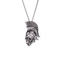 Titanium Staal Trui Ketting, voor de mens, oorspronkelijke kleur, 35x60mm, Lengte Ca 27.6 inch, Verkocht door PC