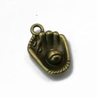 Pendentifs en alliage de zinc, Placage, couleur bronze antique, 20x14x4.90mm, Vendu par PC