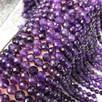 Natuurlijke Amethyst kralen, Amethist, gepolijst, DIY & gefacetteerde, purper, 8-8.5mm, Per verkocht Ca 38 cm Strand