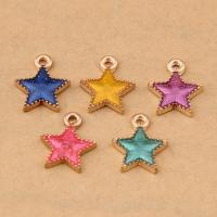 Zinc Alloy Enamel Pendants Star plated Sold By Bag