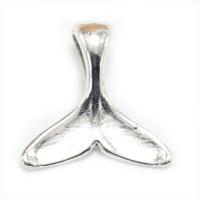 Zinklegering Hangers, Zinc Alloy, plated, zilver, 16x16x5mm, Verkocht door PC