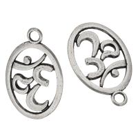 Sinc Alloy Teachtaireacht pendants, dath airgid antique plátáilte, unisex & log, airgid, nicil, luaidhe & caidmiam saor in aisce, 14x22x1.50mm, Poll:Thart 2mm, Díolta De réir KG