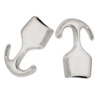 Cink Alloy Koža Band kopča, Sidro, starinski srebrne boje pozlaćen, možete DIY, srebro, nikal, olovo i kadmij besplatno, 19x31x7mm, Rupa:Približno 5mm, Prodano By KG