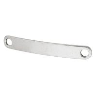 Alliage de zinc connecteur Bar, rectangle, Plaqué de couleur d'argent, DIY & boucle de 1/1, argent, protéger l'environnement, sans nickel, plomb et cadmium, 44x6x2mm, Trou:Environ 3mm, Vendu par kg