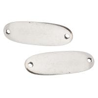 Alliage de zinc connecteur Bar, Plaqué de couleur d'argent, DIY & boucle de 1/1, argent, protéger l'environnement, sans nickel, plomb et cadmium, 34x11x2mm, Trou:Environ 2mm, Vendu par kg