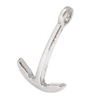 Zinklegering stuurwiel of anker hangers, Zinc Alloy, antiek zilver plated, uniseks, zilver, nikkel, lood en cadmium vrij, 24x37x4.50mm, Gat:Ca 5mm, Verkocht door KG