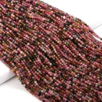 Blandet Gemstone perler, Ædelsten, Runde, du kan DIY & forskellige materialer til valg & facetteret, flere farver til valg, 3mm, Solgt Per Ca. 14.96 Strand