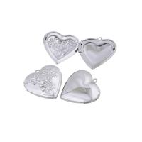 Lo zinco in lega Locket pendenti, 304 acciaio inox, Cuore, lucido, gioielli di moda & DIY & unisex & stili diversi per la scelta, colore originale, 29x29mm, Venduto da PC