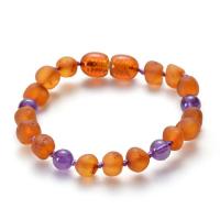 Amber Armband, met Edelsteen, handgemaakt, voor baby & mode sieraden & verschillende materialen voor de keuze, Lengte Ca 5.9 inch, Verkocht door PC