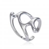 Žalvarinis Cuff Finger Ring, padengtą, Reguliuojamas & unisex & tuščiaviduris, daugiau spalvų pasirinkimas, Pardavė PC