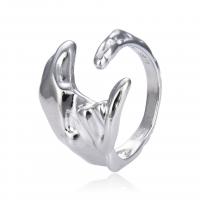 Žalvarinis Cuff Finger Ring, padengtą, Reguliuojamas & unisex, daugiau spalvų pasirinkimas, Pardavė PC