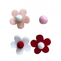 Haaraccessoires DIY bevindingen, Vilt, Bloem, handgemaakt, meer kleuren voor de keuze, 8mm, Verkocht door PC