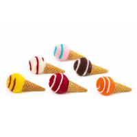 Hair Accessories DIY Findings Felt Ice Cream random style Random Color 30mm Sold By PC