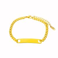 Acier inoxydable 304 bracelet, avec 1.57inch chaînes de rallonge, bijoux de mode & unisexe, plus de couleurs à choisir, Longueur Environ 5.91 pouce, Vendu par PC