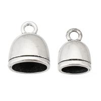 Cink Alloy End Cap, starinski srebrne boje pozlaćen, možete DIY & različite veličine za izbor, srebro, nikal, olovo i kadmij besplatno, Rupa:Približno 2.5mm, Prodano By KG